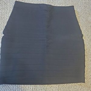 Black high waisted bandage skirt